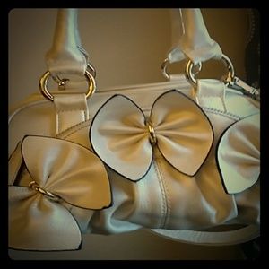 Beige Metalic handbag